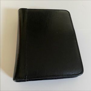 Vintage Black Leather Franklin Quest Planner